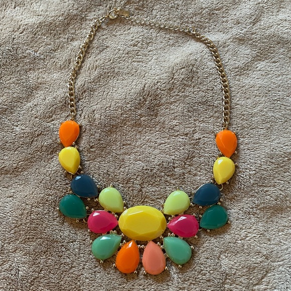 Colorful boutique statement necklace w/matching earrings - Picture 1 of 4